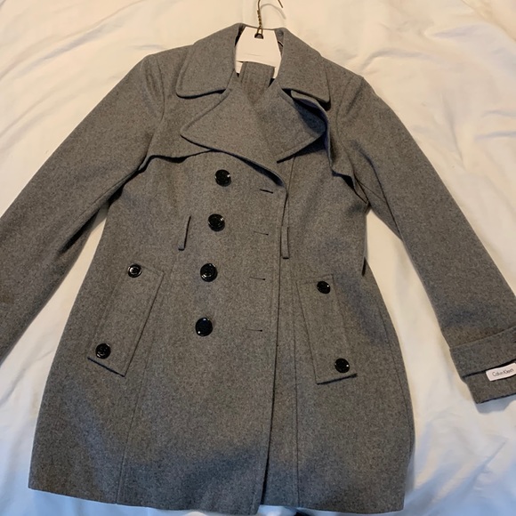 Calvin Klein Wool Peacoat - Picture 2 of 11